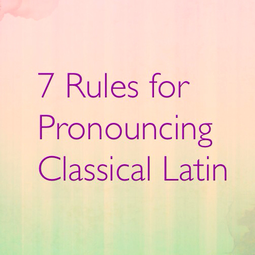 Pronunciation Latin Words 108